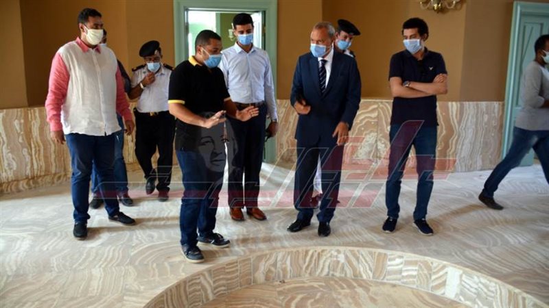 جانب من ترميم قصر