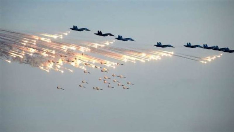 ضربات روسية علي مواقع