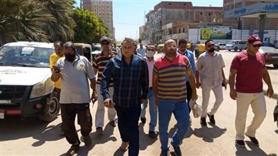 حملات مكبرة لإزالة الإشغالات من شوارع سيدي سالم بكفر الشيخ