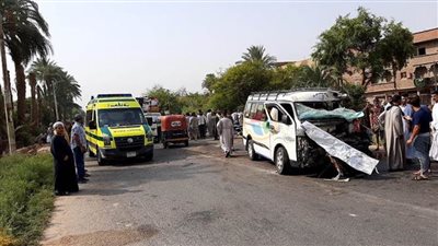 مصرع 8 وإصابة 4 فى تصادم بالطريق الإقليمى ببنها