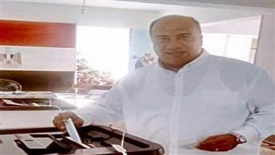 محمد مصيلحي يدلي بصوته في انتخابات مجلس الشيوخ