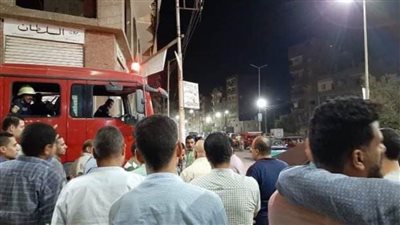 حريق بمقر حزب مستقبل وطن بسوهاج (صور)