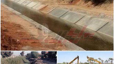 شاهد.. مشروع مصر القومي لتبطين الترع والمصارف وفوائده 