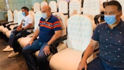 حسام البدري يحضر مباراة الزمالك ومصر للمقاصة