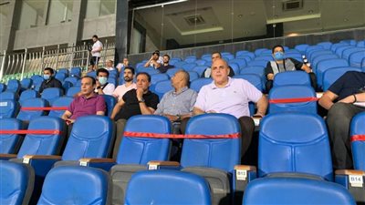 صور.. جهاز المنتخب يحضر مباراة بيراميدز وطلائع الجيش