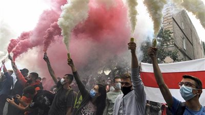 تاس: تظاهر المئات أمام سفارة بيلاروسيا في موسكو لليوم الثامن على التوالي