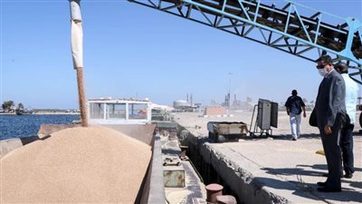 للمرة الثانية.. ميناء دمياط ينجح في نقل شحنة قمح عبر نهر النيل