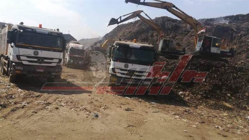 رفع مخلفات مقلب منوف