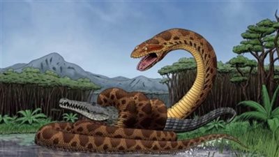 ثعبان عملاق سيطر علي الغابات الاستوائية المطيرة