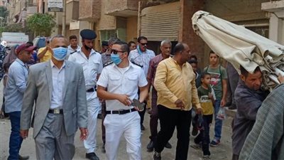 رفع وإزالة للإشغالات في حملة مكبرة بمركز ناصر في بني سويف