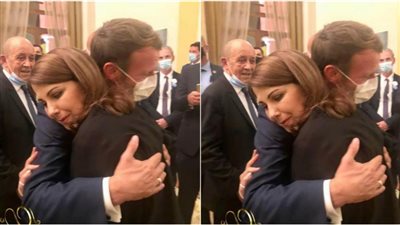 ما الذي دار بين ماكرون وماجدة الرومي في ختام زيارته ببيروت؟