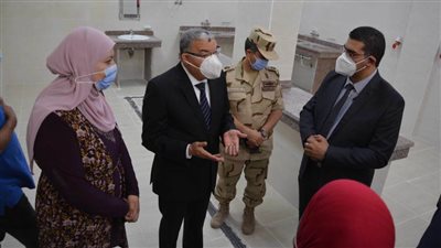 محافظ المنيا يتابع أعمال تطوير ورفع كفاءة مستشفى الحميات