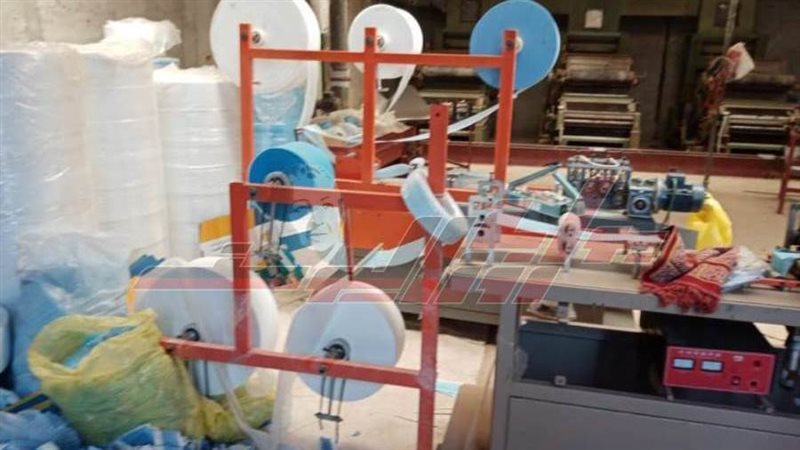 ضبط كمامات غير صحية