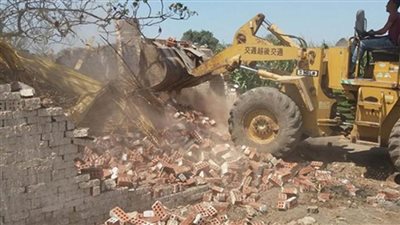 الداخلية تزيل التعديات على أملاك الدولة والأراضي الزراعية