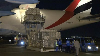 وصول شحنة مساعدات أممية لمتضرري السيول والفيضانات بالسودان