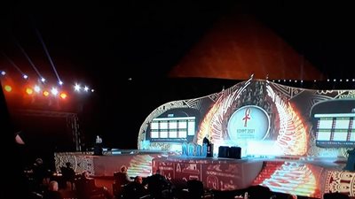 الآثار: الألعاب النارية التي تم اطلاقها في احتفالية قرعة كرة اليد بعيدة عن الأهرامات