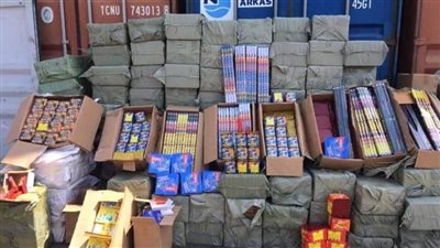 ضبط 19 ألف قطعة ألعاب نارية بالقاهرة