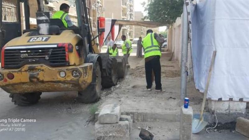 جانب من الحملة بحي