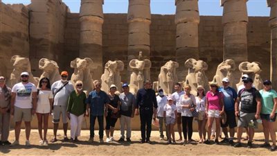 وزير السياحة والآثار يتفقد معبد الكرنك 