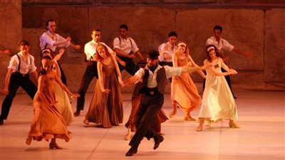 مختارات من باليهات النيل وكليوباترا على مسرح النافورة بدار الأوبرا 