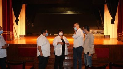 بعد توقف ٣ سنوات..  وزيرة الثقافة تتفقد أعمال تطوير