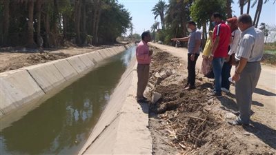 شؤون القرى تتابع تنفيذ تبطين وتأهيل الترع ببنى سويف