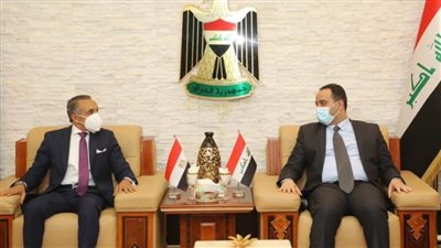 وزير التجارة العراقي يبحث مع السفير المصري ببغداد تطوير التجارة بين البلدين