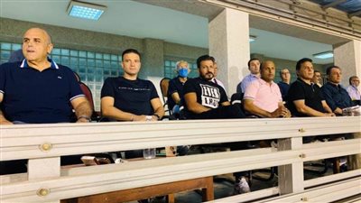 الجهاز الفني للمنتخب يحضر مباراة المقاولون العرب والاتحاد السكندري