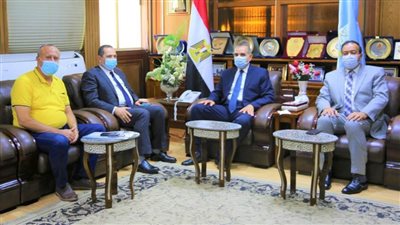 محافظ كفر الشيخ يستقبل رئيس هيئة الأبنية التعليمية