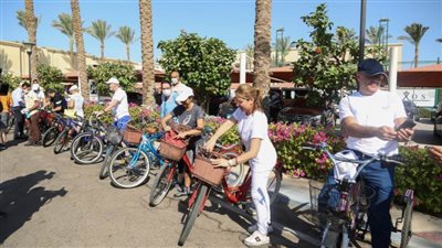 وزير السياحة و30 سفيرًا يشاركون في ماراثون دراجات بشرم الشيخ