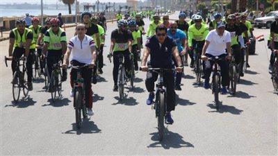 ماراثون للدراجات يقوده وزير الرياضة ومحافظ سوهاج 