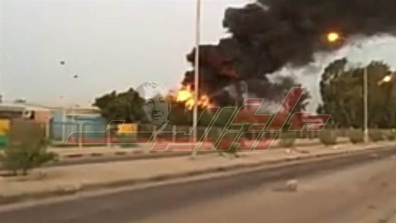 حريق مصنع بالسادات
