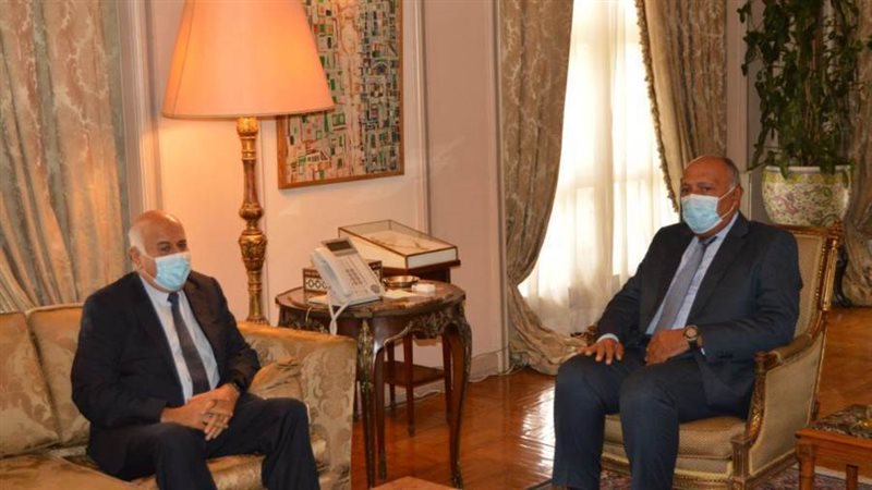 لقاء شكري والرجوب