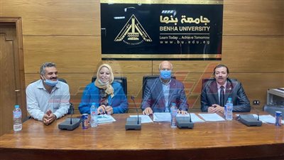 اللجنة العليا لجائزة مصر للتميز الحكومي بجامعة بنها تستقبل المتقدمين