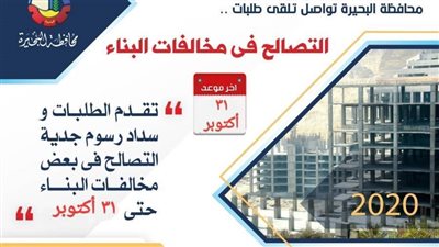 189 ألف مواطن تقدموا للتصالح في مخالفات البناء بالبحيرة