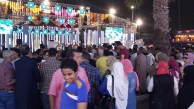 ميادين البحيرة تمتلئ بالشباب للاحتفال بنصر أكتوبر وتأييد الرئيس السيسي