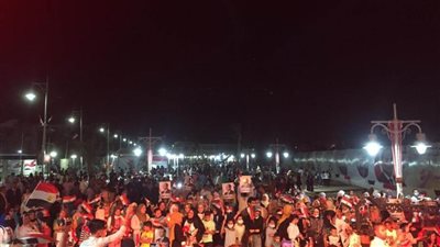 بهتافات مؤيدة للرئيس السيسي.. احتفالات كبيرة لأهالي البحر الأحمر بانتصارات أكتوبر 