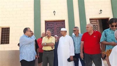 نائب محافظ شمال سيناء يتفقد مسجد عمرو بن العاص تمهيدًا لافتتاحه بعد إحلاله وتجديده