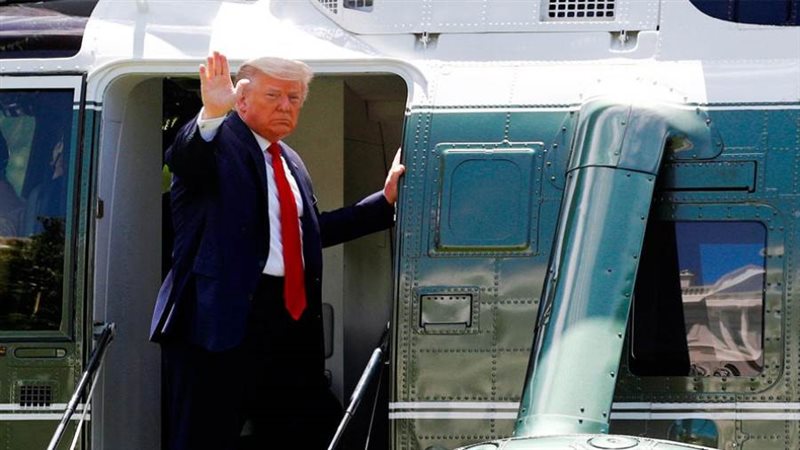 الرئيس الأمريكي يغادر