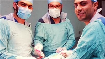 استخراج مسمار من رقبة شاب بمستشفى المنصورة الدولي