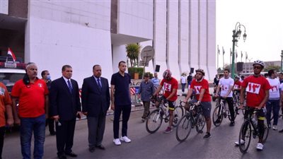 محافظة أسيوط تشارك في الماراثون القومي للدراجات بمناسبة احتفالات نصر أكتوبر