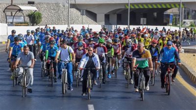 انطلاق ماراثون الدراجات في الإسكندرية