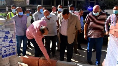 محافظ البحيرة يتفقد أعمال تطوير وتجميل شارع عبد السلام الشاذلي بدمنهور