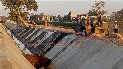 كفر الشيخ.. تأهيل وتبطين 7 ترع ضمن المشروع القومي