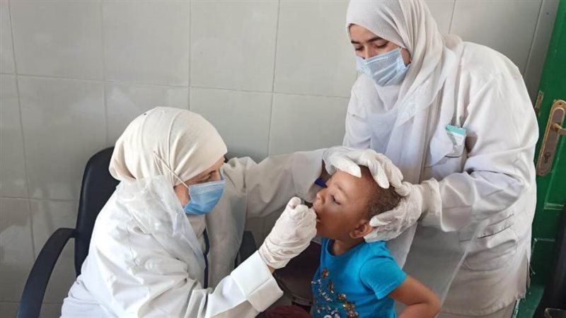 خلال الحملة الطبية