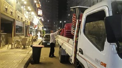 رفع 354 حالة إشغال طريق بدمنهور