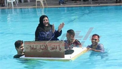 يوم ترفيهي لمرضى السرطان  فى حمام سباحة  كنيسه بالمنيا.. صور