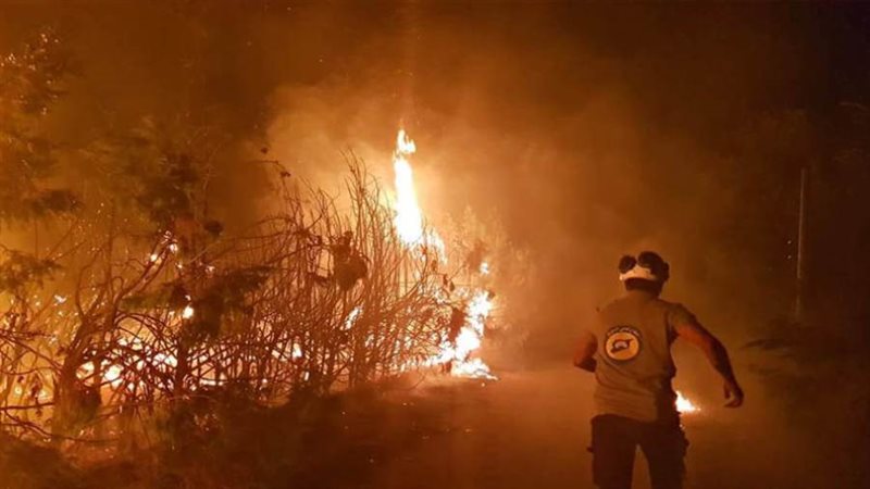 حرائق في سوريا