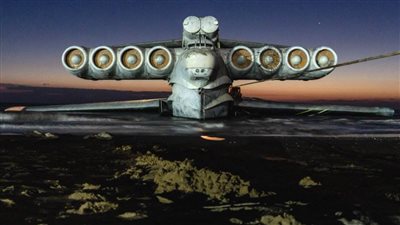 شاهد..العثور على السفينة الطائرة العملاقة  (فيديو)