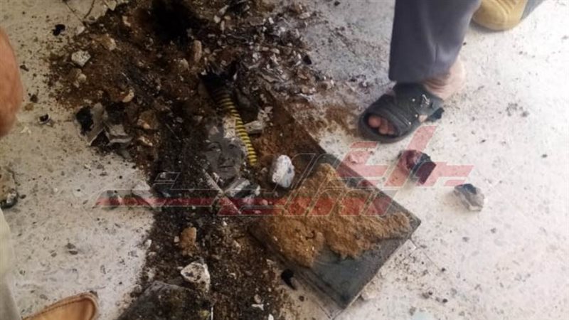 كابل محترق داخل مدرسة